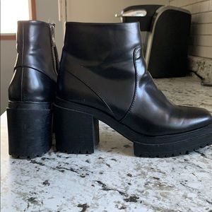 Zara Platform Heel Boots